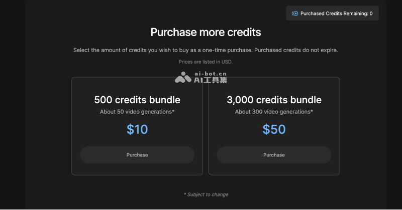 Stable Video的价格